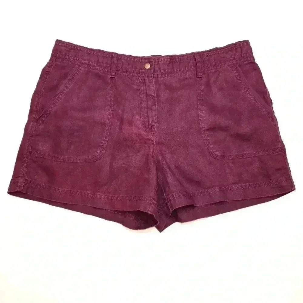 Ann Taylor LOFT Linen Shorts size 6